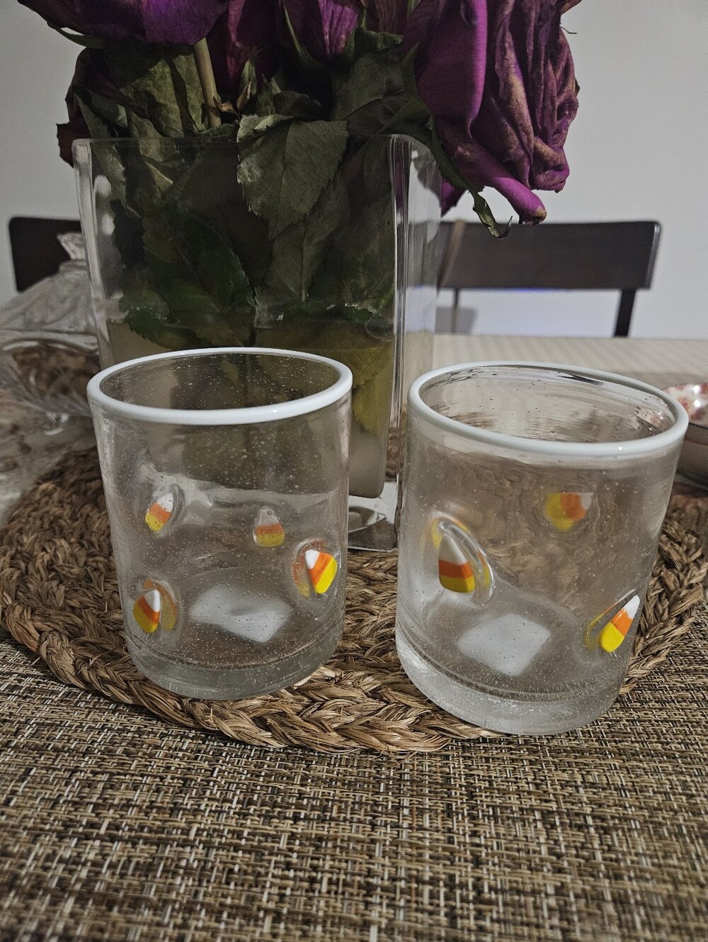 Candy Corn Glass